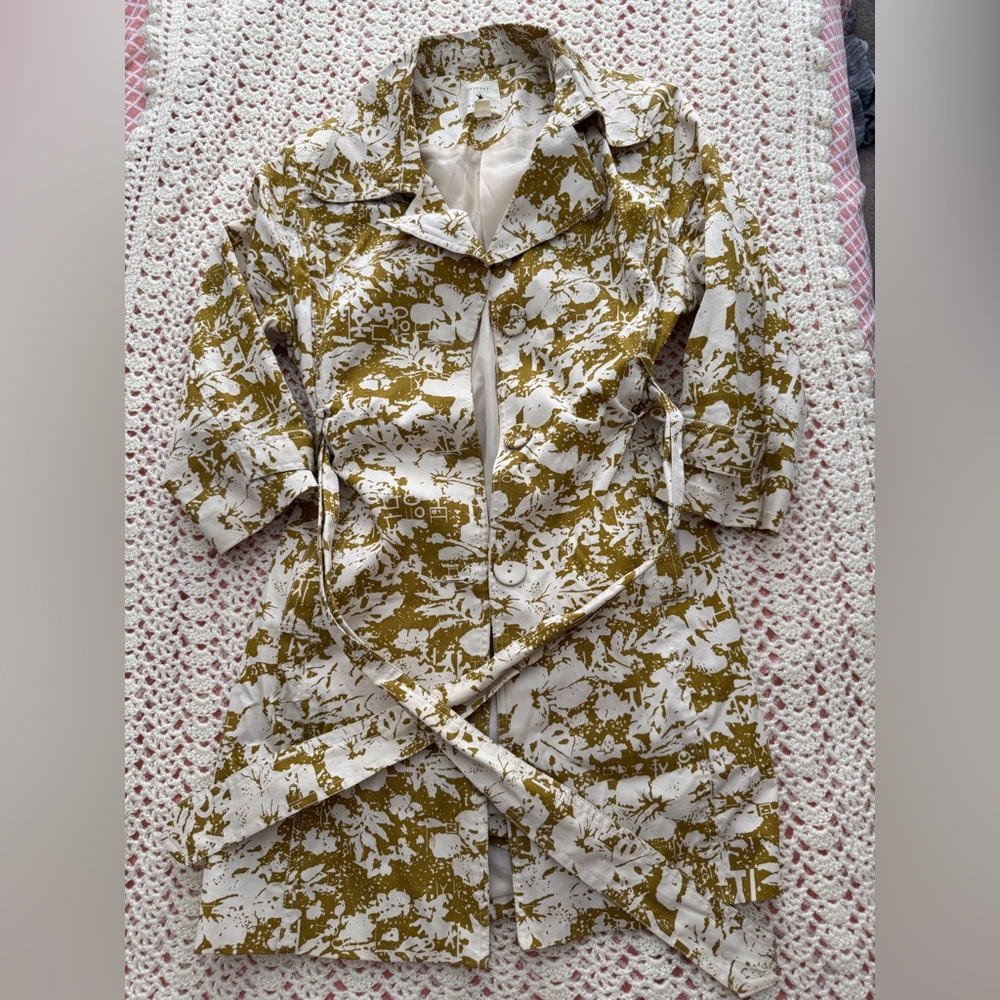 Mustard 3/4 sleeve light jacket forever 21